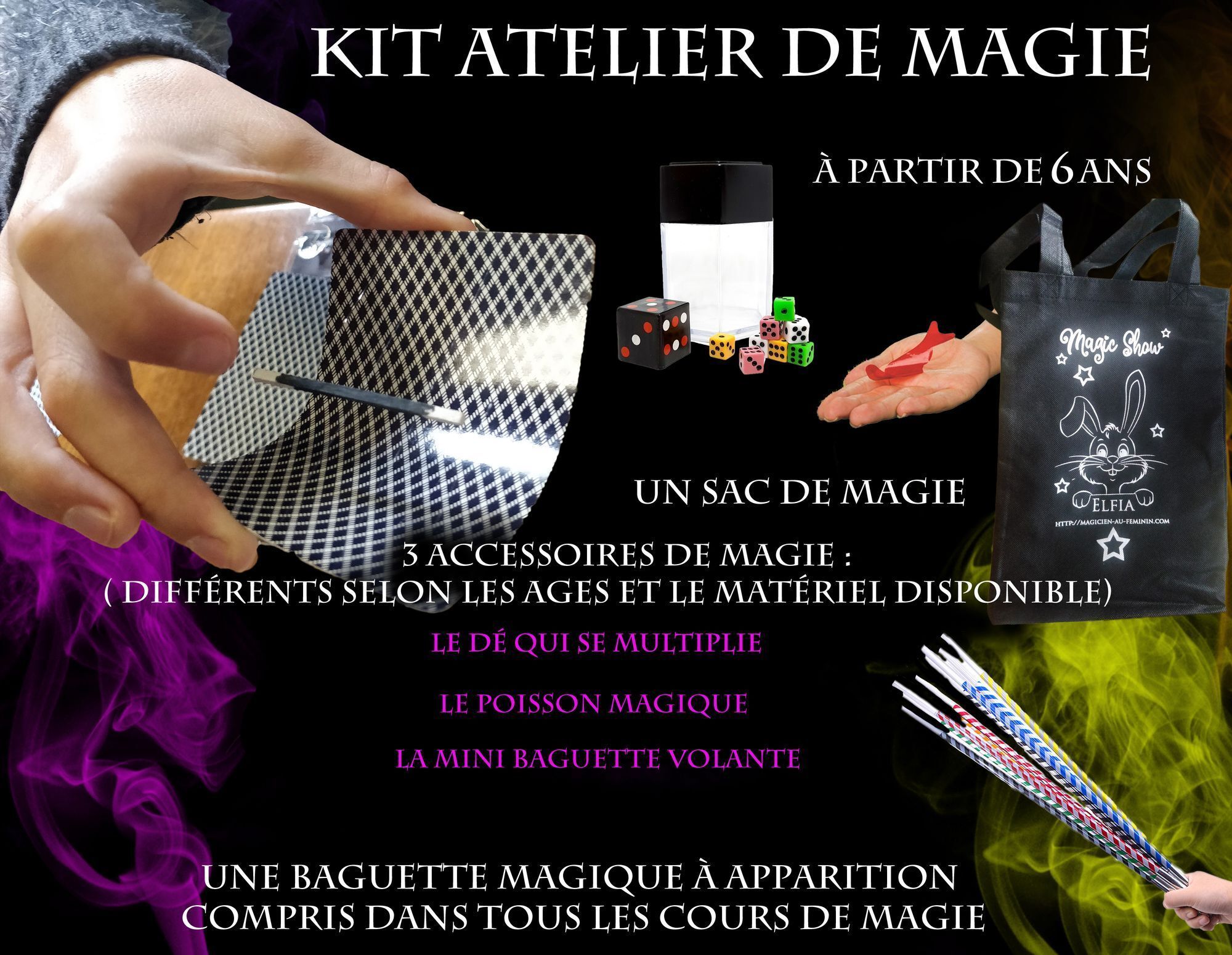 Atelier et cours de magie enfants & adultes Magicien Paris & IDF ELFIA